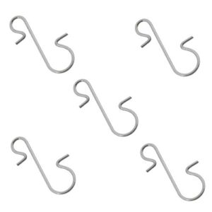 E-outstanding 100pcs Small S Shape Hook Christmas Tree Decorations Silver S Hook Supplies for Home Party