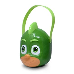 pj masks gekko – character bucket – children’s halloween trick or treat candy and storage pail, multi (pj00200)