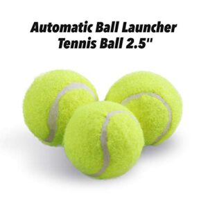 PetPrime Dog Automatic Ball Launcher Dog Interactive Toy Dog Fetch Toy Pet Ball Thrower Throwing Game 3 Tennis Balls Tennis Ball Launcher for Dogs Included Launch Distance 10ft 20ft 30ft - Mini Style
