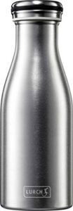 lurch germany thermal bottle for hot and cold drinks made of double-walled stainless steel (sandblasted stainless steel, 11, oz. | 0.35l)
