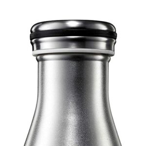 Lurch Germany Thermal Bottle for Hot and Cold Drinks Made of Double-Walled Stainless Steel (Sandblasted Stainless Steel, 11, oz. | 0.35l)