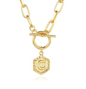 ja.s.jr 18k gold plated initial necklace gold necklaces for women letter necklace