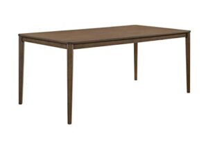 coaster furniture wethersfield clipped corner medium walnut dining table 109841