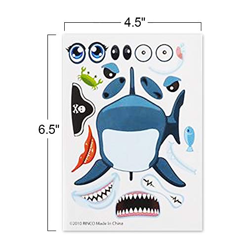 ArtCreativity Make Your Own Sea Life Sticker Assortment, Set of 24 Sheets, Unique Arts ‘n Crafts Activity Supplies Kit for Kids, Sticker Prize, Fun Birthday Party Favor, Goodie Bag Filler