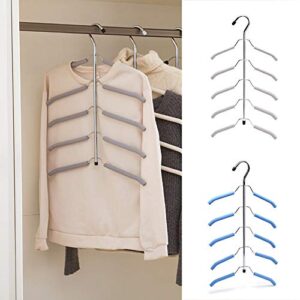 beyst clothes hangers, multilayer anti-slip clothes rack space saving clothes hangers closet storage organizer for suits pants shirts jeans