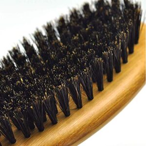 Patina Dog Cat Brush for Shedding, Natural Bamboo Boar Bristles Brush, Pet Grooming Supplies for Short and Long Haired Dogs Cats, Gentle Easy Grooming Massage, Japanese design
