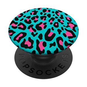 ruby pink black blue leopard print cheetah animal pattern popsockets swappable popgrip