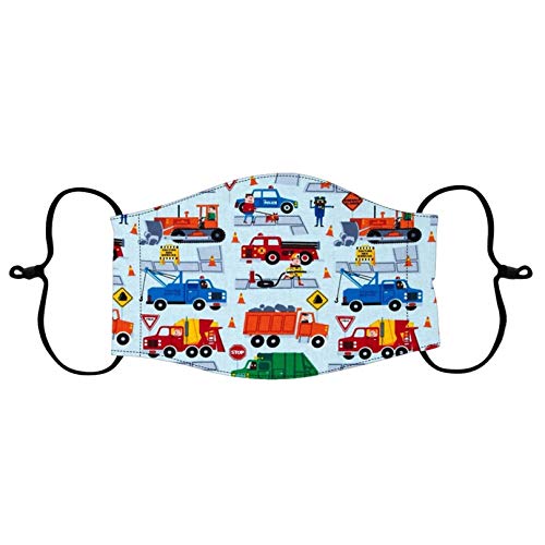 5PC Children Fashion Cute Funny Cartoon Car Robot Slipper Guitar Face Bandanas Washable Reusable Facewear for Kids Boy Girl (5PCS,I)