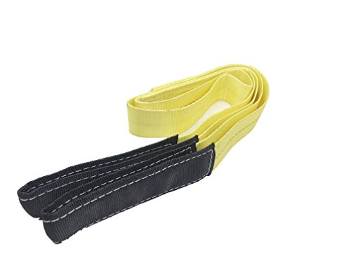 AsgenoX 2 Pack 2 "x6' Tow Strap with Reinforced Loops Vehicle Recovery Rope 18,000 lbs Pound Capacity Recovery Strap (2 "x6' Tow Strap)