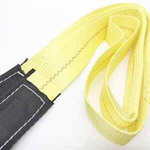 AsgenoX 2 Pack 2 "x6' Tow Strap with Reinforced Loops Vehicle Recovery Rope 18,000 lbs Pound Capacity Recovery Strap (2 "x6' Tow Strap)