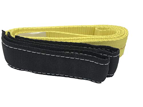 AsgenoX 2 Pack 2 "x6' Tow Strap with Reinforced Loops Vehicle Recovery Rope 18,000 lbs Pound Capacity Recovery Strap (2 "x6' Tow Strap)