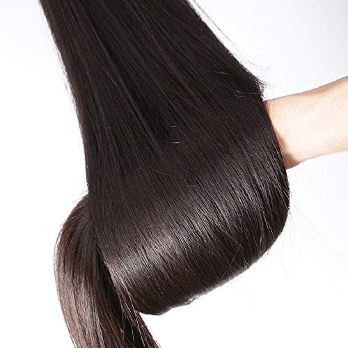 Brazilian Straight Hair Bundles 10A Straight Bundles 100% Unprocessed Virgin Hair Straight Human Hair Bundles Remy Hair 3 Bundles Natural Color (14 16 18)