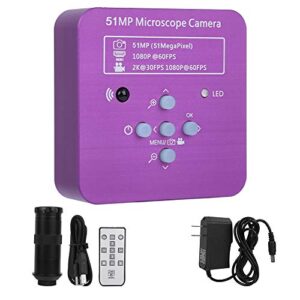 51mp hdmi microscope camera digital microscope video camera industrial electronic usb microscope 120x c mount lens with remote control