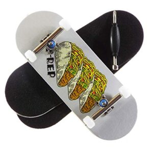p-rep tres taco - solid performance complete wooden fingerboard (chromite, 34mm x 97mm)