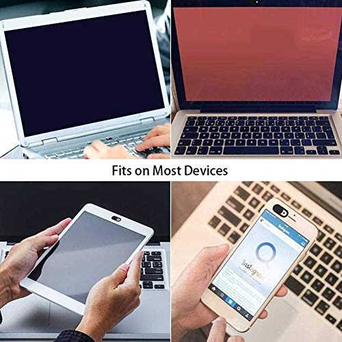 HOVTOIL 6Pcs Webcam Cover Ultra-Thin Webcam Covers Web Camera Sticker Cover Cap Compatible with Laptop MacBook Easy to Use Black