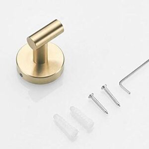 Skyscraper Stainless Steel Round Bathroom Towel Hooks Coat Hooks KB-BK-01(Gold)