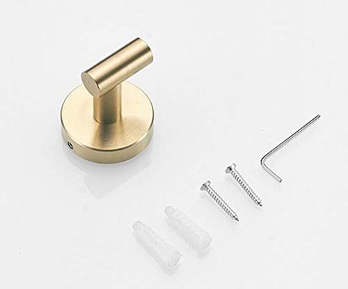 Skyscraper Stainless Steel Round Bathroom Towel Hooks Coat Hooks KB-BK-01(Gold)