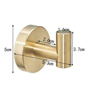 Skyscraper Stainless Steel Round Bathroom Towel Hooks Coat Hooks KB-BK-01(Gold)