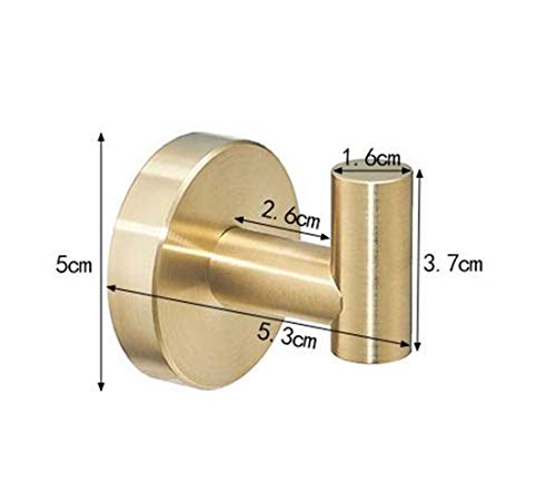 Skyscraper Stainless Steel Round Bathroom Towel Hooks Coat Hooks KB-BK-01(Gold)