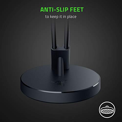 Razer Mouse Bungee V3 - Mouse Cable Holder (Spring Arm with Cable Clip, Heavy Non-Slip Base, Cable Management) Black