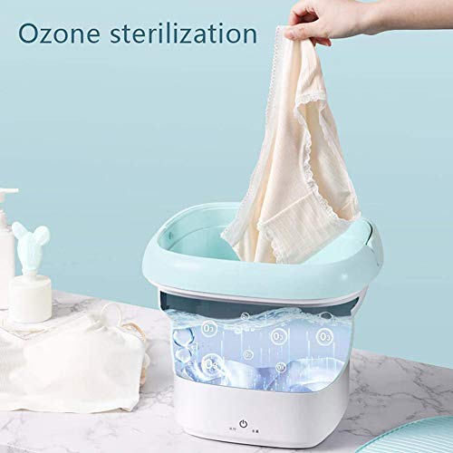 WAYAYA Portable Washing Machine, Ozone Sterilization Ultrasonic Cleaning Machine Automatic Personal Rotating Turbines Washer Convenient for Travel