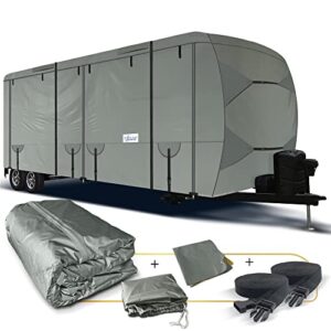 north east harbor travel trailer cover 18 ft to 20 ft waterproof ripstop cover 600d heavy duty rv storage cover camper cover rv accessories for travel trailers windproof toy hauler covers