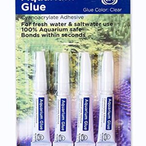 RA AquaTech Aquarium Glue Clear for Plants Corals aquascaping Instant Aquarium Safe (4pcs Pack)