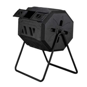 Bin Large Composting Dual Door Rotating Tumbler 42 Gallon Outdoor Gardening Lawn Care Large Compost Bin, Patio, Lawn & Garden