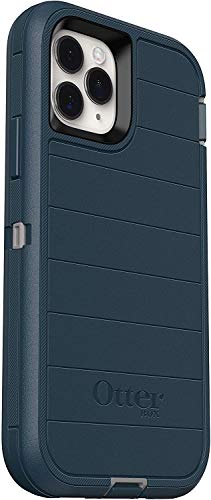 OtterBox Defender Series Microbial Defense Case for iPhone 11 PRO and iPhone X/XS - Case Only, Bulk Packaging - Gone Fishin (Wet Weather/Majolica Blue)