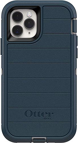 OtterBox Defender Series Microbial Defense Case for iPhone 11 PRO and iPhone X/XS - Case Only, Bulk Packaging - Gone Fishin (Wet Weather/Majolica Blue)