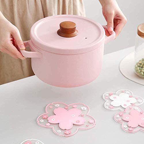 Durable Non-Slip Sakura Coffee Cup PVC Coaster Home Tea Coaster Bowl pad placemat Coaster(S)