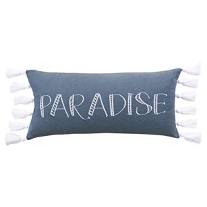 levtex home - truro - decorative pillow (12 x 24in.) - paradise - dusty blue and white