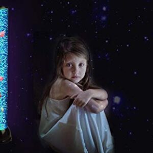 Lightahead Extra Large 32 Inches LED Fantasy Bubble Fish Tube Fake Aquarium with 7 Color Light Effects & Remote Control. The Ultimate Sensory Lamp.