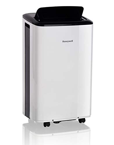 Honeywell Compact Portable Air Conditioner w/Dehumidifier & Fan Cools Rooms Up to 350 Sq.Ft. w/Drain Pan & Insulation Tape (HF08CESWK)