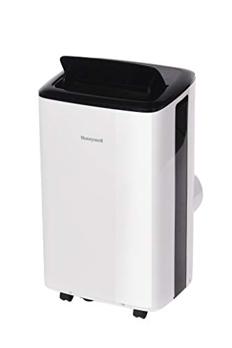 Honeywell Compact Portable Air Conditioner w/Dehumidifier & Fan Cools Rooms Up to 350 Sq.Ft. w/Drain Pan & Insulation Tape (HF08CESWK)