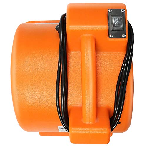 Dryser 6pk Air Mover Carpet Dryer 2 Speed 1/2 HP Industrial Floor Fan - Orange Carpet Drying Fan Floor Blower