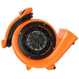 Dryser 6pk Air Mover Carpet Dryer 2 Speed 1/2 HP Industrial Floor Fan - Orange Carpet Drying Fan Floor Blower