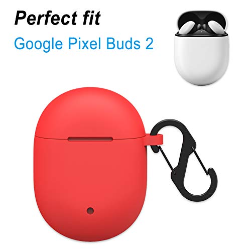 Aotao Silicone Case for Google Pixel Buds 2,Soft and Flexible,Scratch/Shock Resistant Silicone Cover for Google Pixel Buds 2 Headphones (Google Pixel Buds 2, Red)