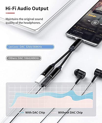 USB C Splitter, Dual USB C Headphone and Charger Adapter Support HiFi Music Call 60W Charge for Galaxy S23 S22 S21 Ultra S20Ultra Note 20 10 Ultra, Pixel 7 6 Pro 5 4XL 3 2 XL , iPad/MacBook Pro/Air