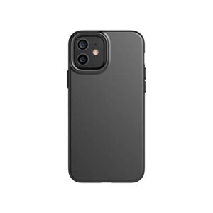tech21 evo slim phone case for apple iphone 12 and 12 pro 5g with 8 ft. drop protection, charcoal black