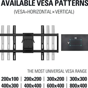 Mounting Dream TV Wall Mount TV Bracket for Most 42-90 Inch TV, UL Listed Full Motion TV Mount with Articulating Arms, Max VESA 800x400mm 132 lbs. Loading, Fits 16", 18", 24" Studs MD2298-XL