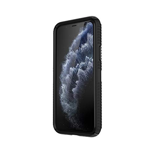 Speck Products Presidio2 Grip Case, Compatible with iPhone 11 PRO, Black/Black/Black/White
