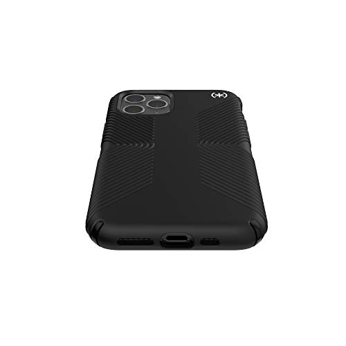 Speck Products Presidio2 Grip Case, Compatible with iPhone 11 PRO, Black/Black/Black/White