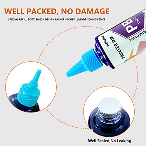HEMAINK 5 Bottles Ink and Ink Refill Tools Compatible for Canon Ink Cartridges PG-245XL CL-246XL PG-210XL CL-211XL PG-243 CL-244 245XL 246XL 243 244 210 211