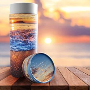 Hawaiian Sunset,Scattering Urns for Human Ashes Adult - Eco Friendly Biodegradable Urns for Human Ashes - Cremation Urns for Adult Ashes - Scattering Tube - Biodegradable Urns for Human Ashes