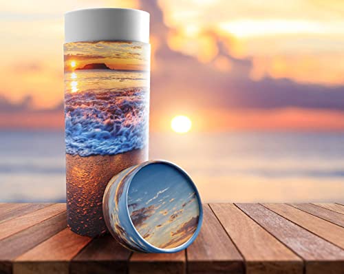 Hawaiian Sunset,Scattering Urns for Human Ashes Adult - Eco Friendly Biodegradable Urns for Human Ashes - Cremation Urns for Adult Ashes - Scattering Tube - Biodegradable Urns for Human Ashes