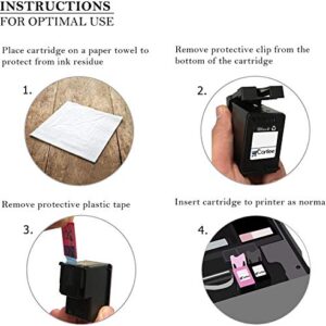 Cartlee 4 Remanufactured PG-245xl CL-246xl High Yield Ink Cartridges Replacement for iP2820 MG2420 MG2920 MG2922 MG2520 MG2924 MX492 Shows Ink Level