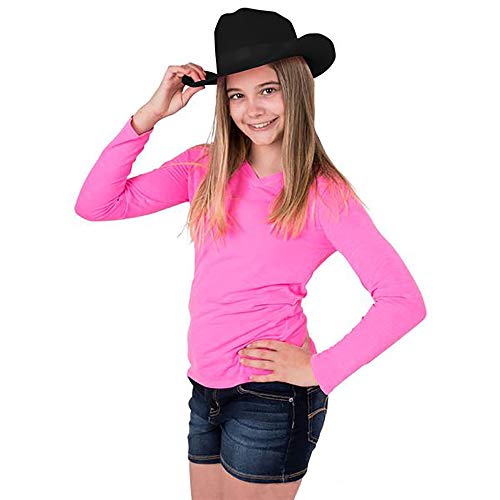 The Dreidel Company Cowboy Hat Western Hat, Dress Up Costume Clothes for Kids, Pretend Play, Party Favors (Red Cowboy Hat)