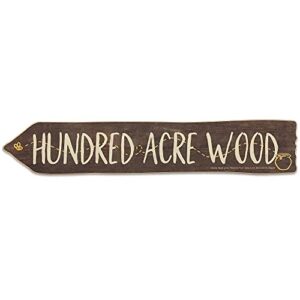 open road brands disney winnie the pooh hundred acre wood arrow wall decor - cute winnie the pooh decoration