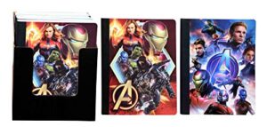 marvel avengers composition notebook, school notebook & writing journal with lined paper, superhero collection, journal for students & professionals school & office supplies - set of 2 designs